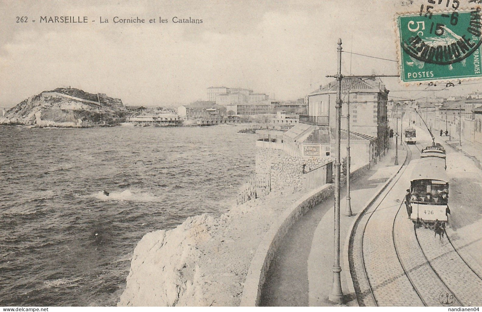 CPA - 13 - Marseille -Corniche  - F.G.;  N° 262 - The Canebière, City Centre