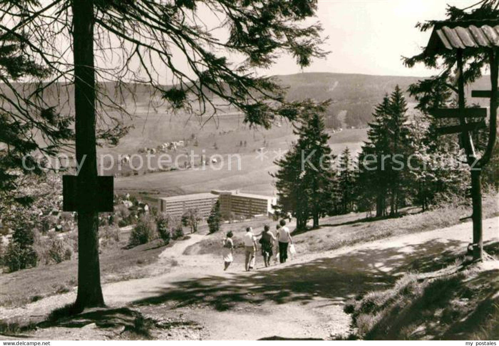 72709292 Oberwiesenthal Erzgebirge Blick Vom Eckbauer Zum Erholungsheim Fichtelb - Oberwiesenthal