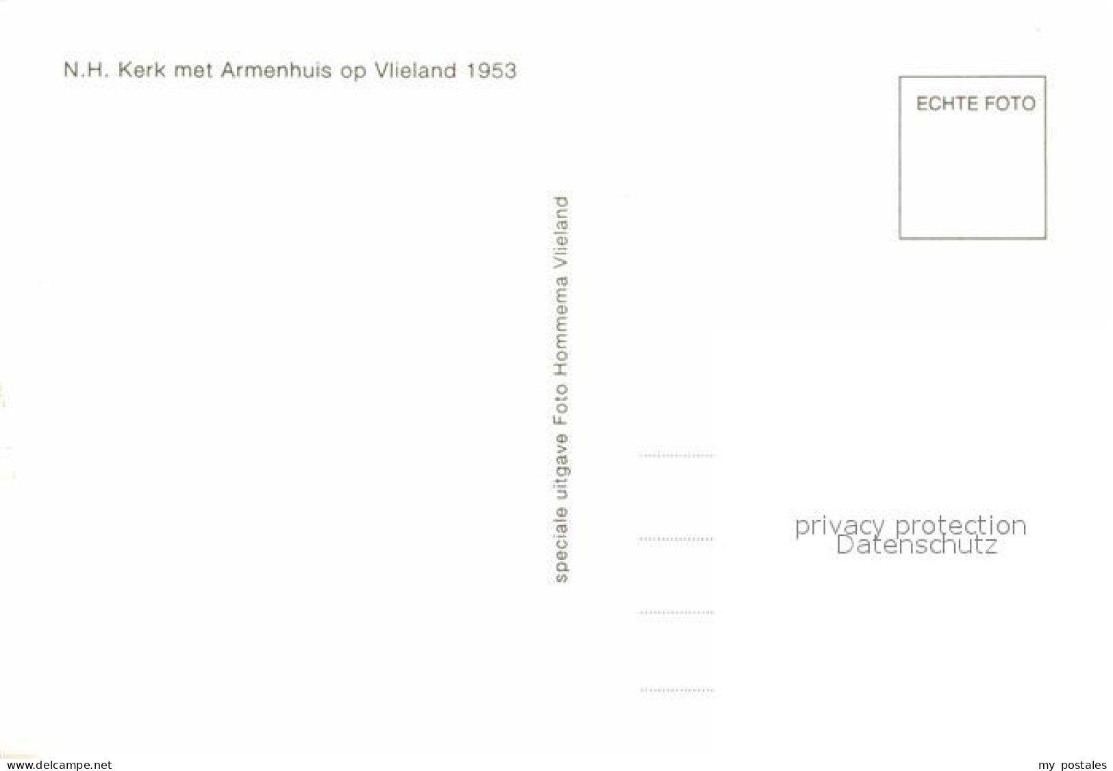 72709245 Vlieland N.H. Kerk Met Armenhuis Vlieland - Other & Unclassified