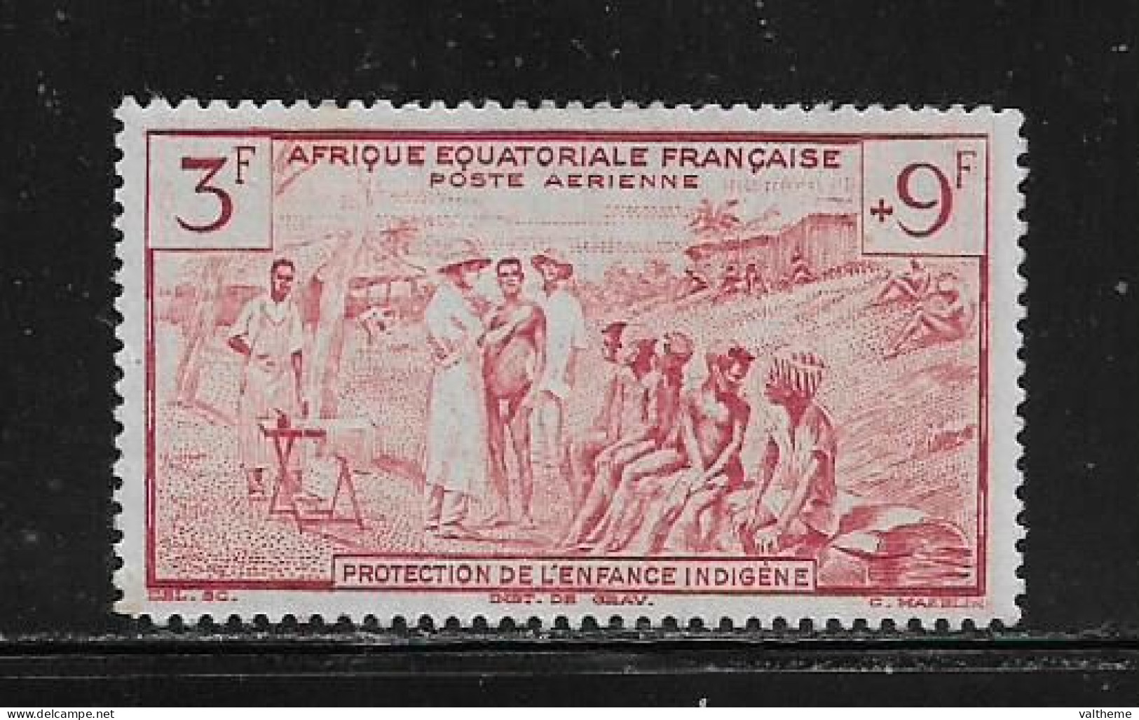 A.E.F.  (  DIV - 615 )   1942   N° YVERT ET TELLIER   POSTE AERIENNE   N° 12  N* - Unused Stamps