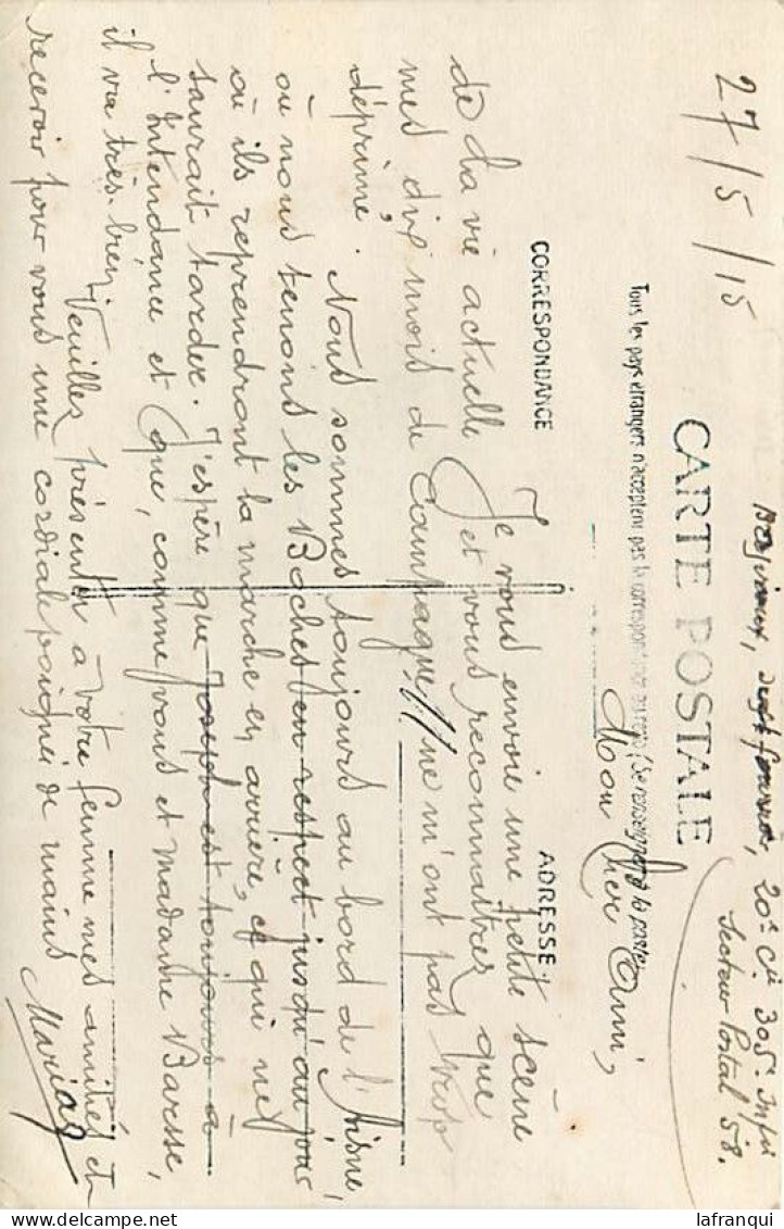 Militaires- Ref E128- Carte Photo -guerre 1914-18- Regiments- Regiment -au Bord De L Aisne -20eme Cie -305 Infant - - Guerre 1914-18