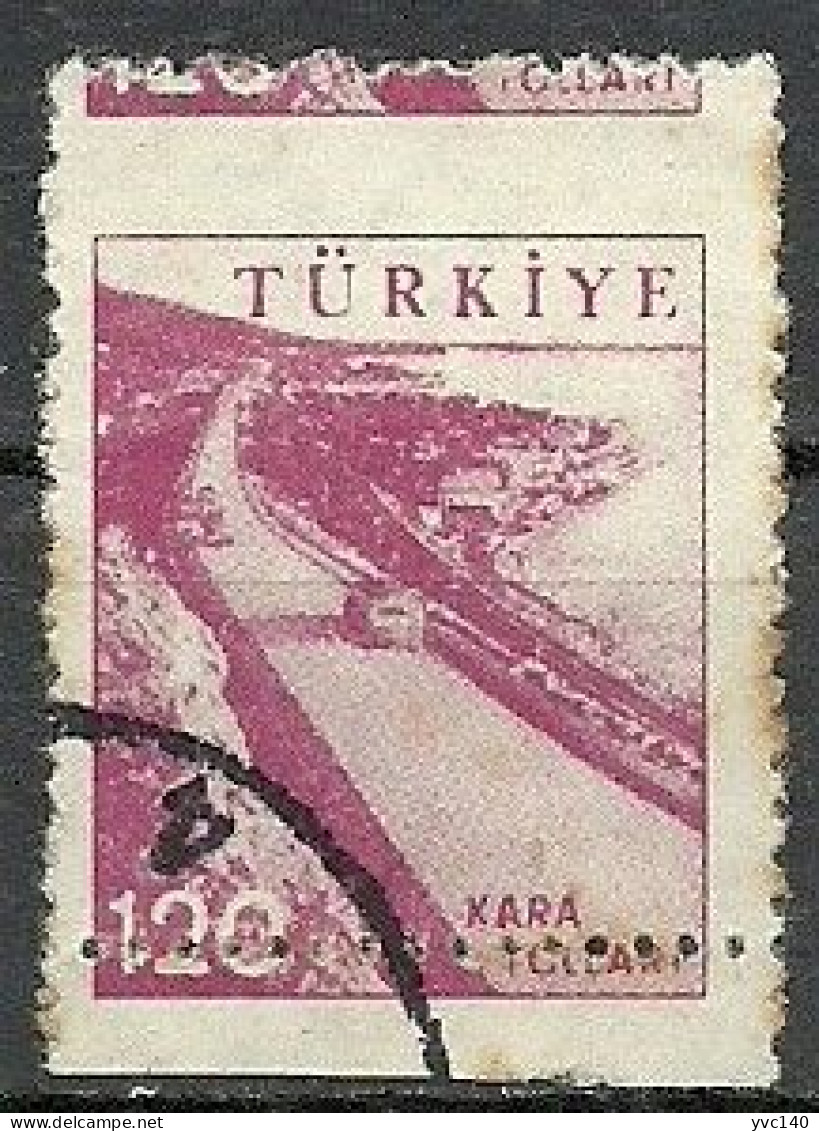 Turkey; 1959 Pictorial Postage Stamp 120 K. "Shifted Perf. ERROR" - Gebraucht