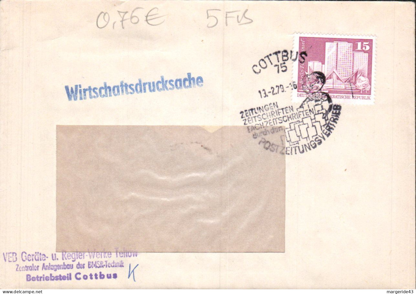 ALLEMAGNE RDA DDR LOT DE 34 LETTRES DIVERSES - Lots & Kiloware (mixtures) - Max. 999 Stamps