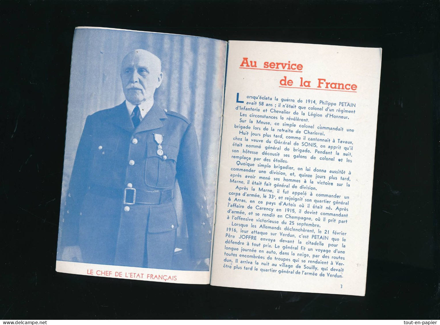 Livret De Propagande 1940 Pétain Aux Enfants De France 20 Pages - Documents Historiques