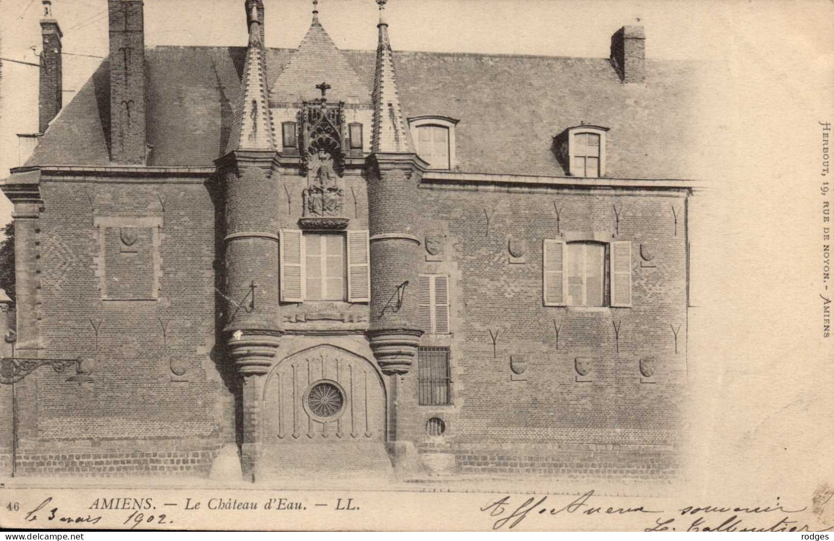 80 , Cpa  AMIENS , 46 , Le Chateau D'Eau (15339) - Amiens