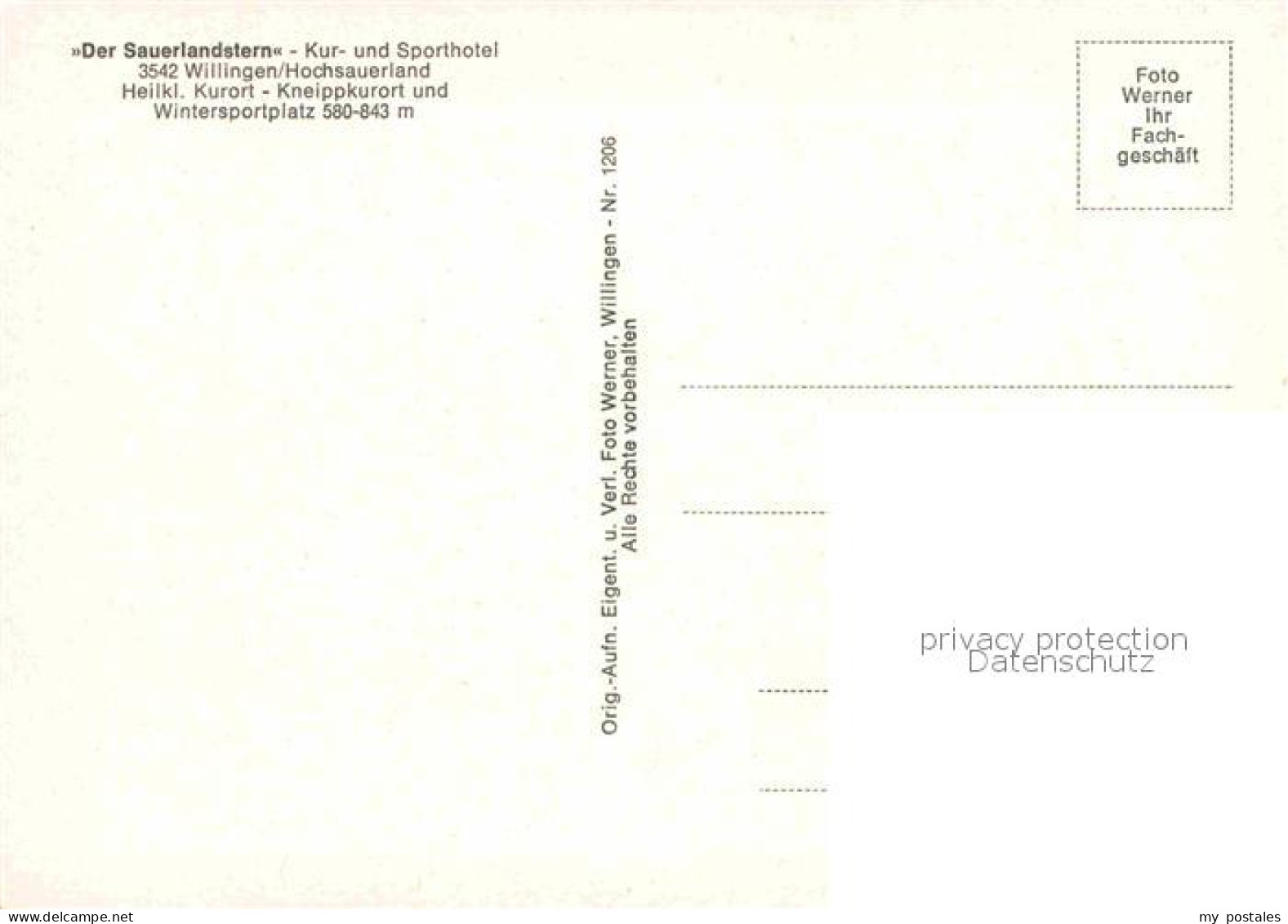 72707965 Willingen Sauerland Kur Und Sporthotel Der Sauerlandstern Speisesaal Ha - Sonstige & Ohne Zuordnung