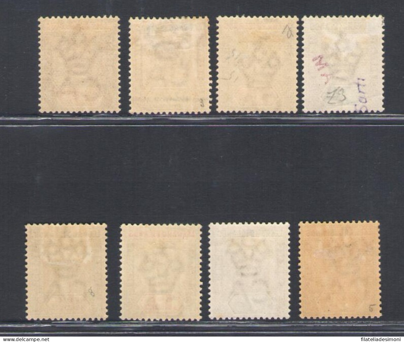 1890 Leeward Islands - Stanley Gibbons N. 1-8 - Serie Completa - MH* - Sonstige & Ohne Zuordnung