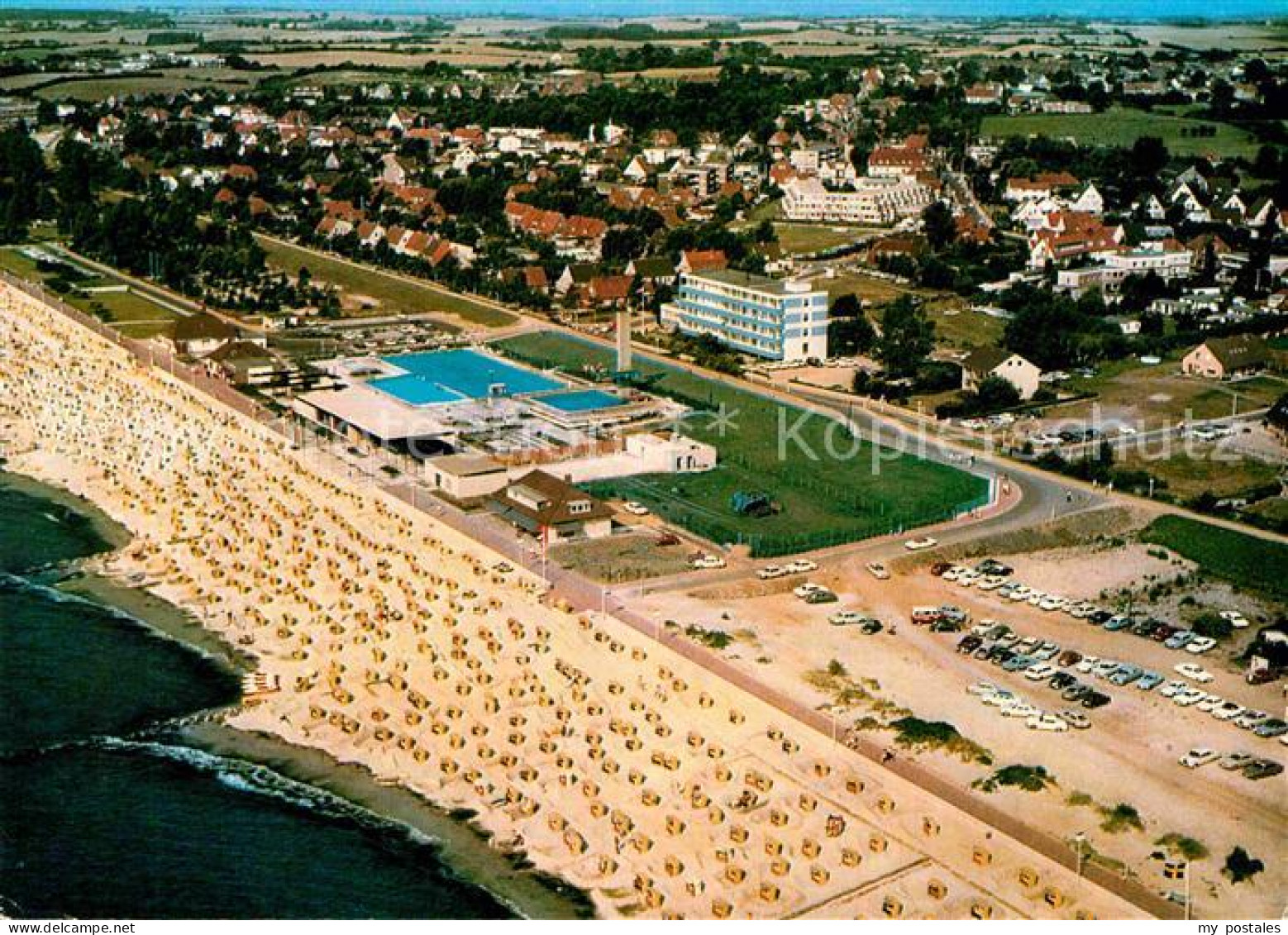 72707923 Groemitz Ostseebad Strand Fliegeraufnahme  Brenkenhagen - Grömitz