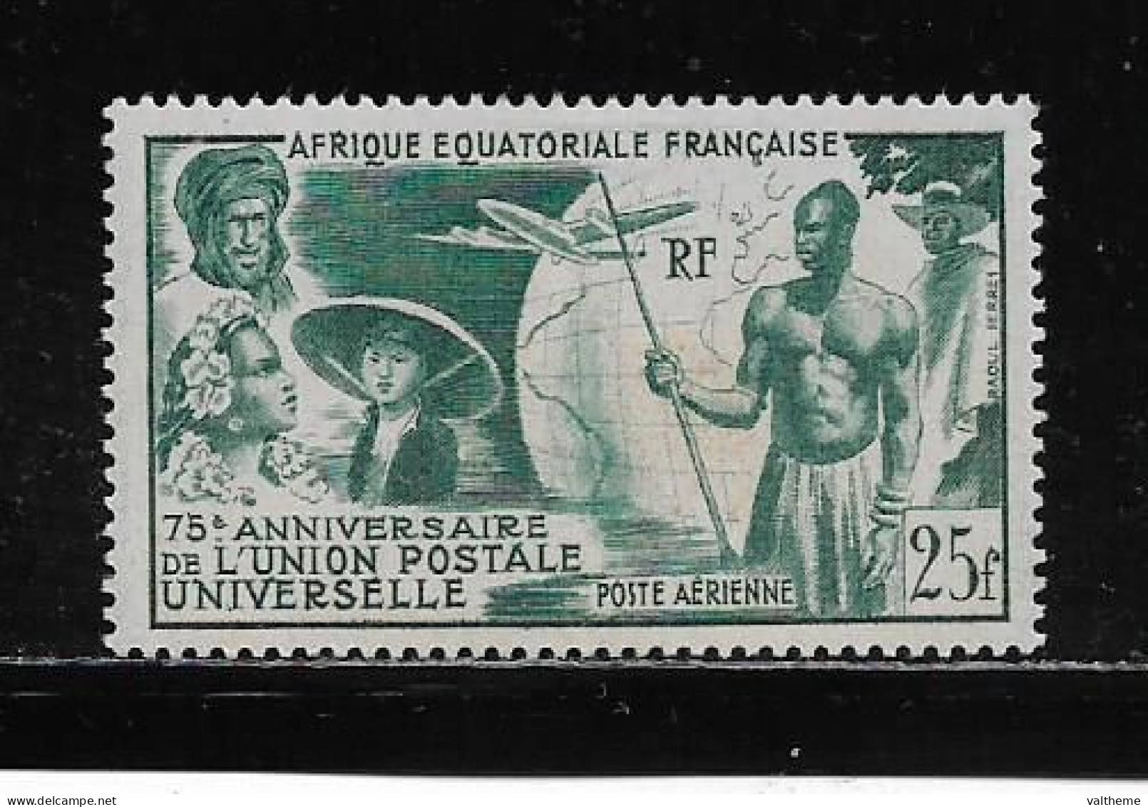 A.E.F.  (  DIV - 621 )   1949   N° YVERT ET TELLIER   POSTE AERIENNE   N° 54    N* - Unused Stamps