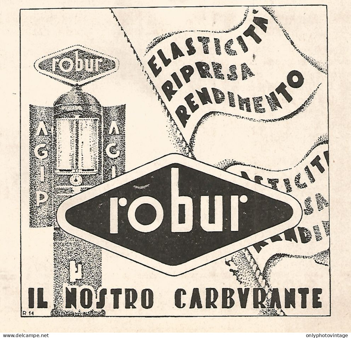 ROBUR Il Nostro Carburante - Pubblicità Del 1940 - Vintage Advertising - Advertising