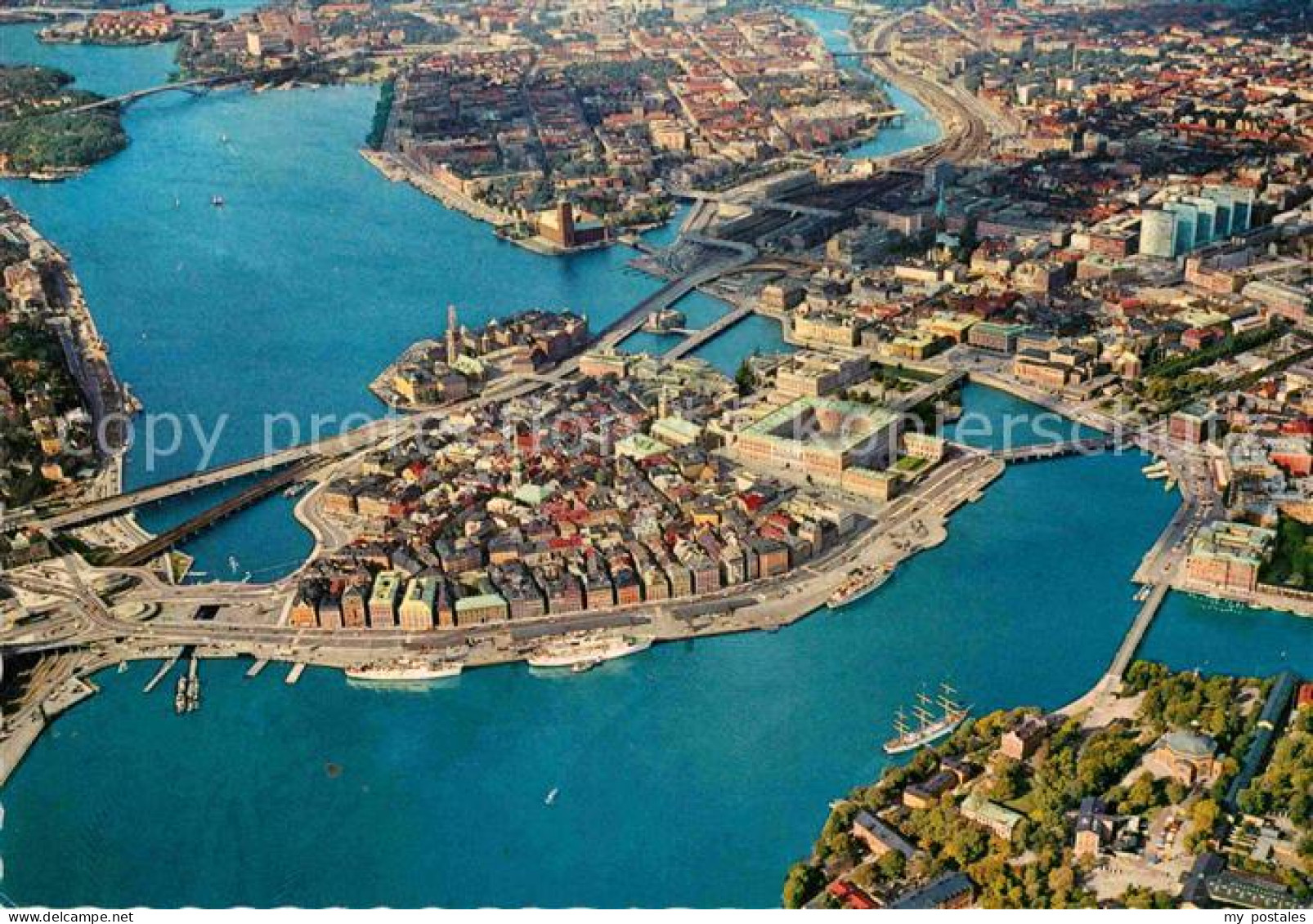 72707705 Stockholm Old Town Aerial View  - Schweden