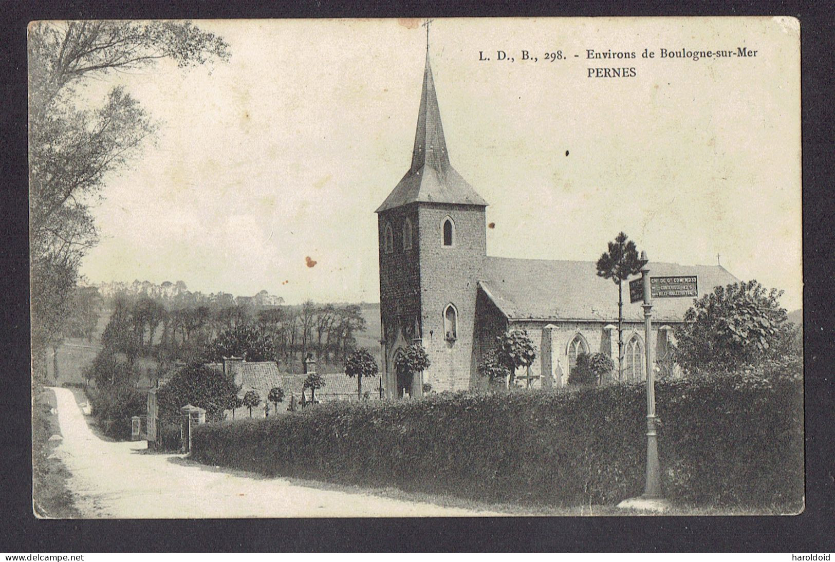 CP DPT 62 - PERNES - ENVIRONS DE BOULOGNE SUR MER - L'EGLISE - Sonstige & Ohne Zuordnung