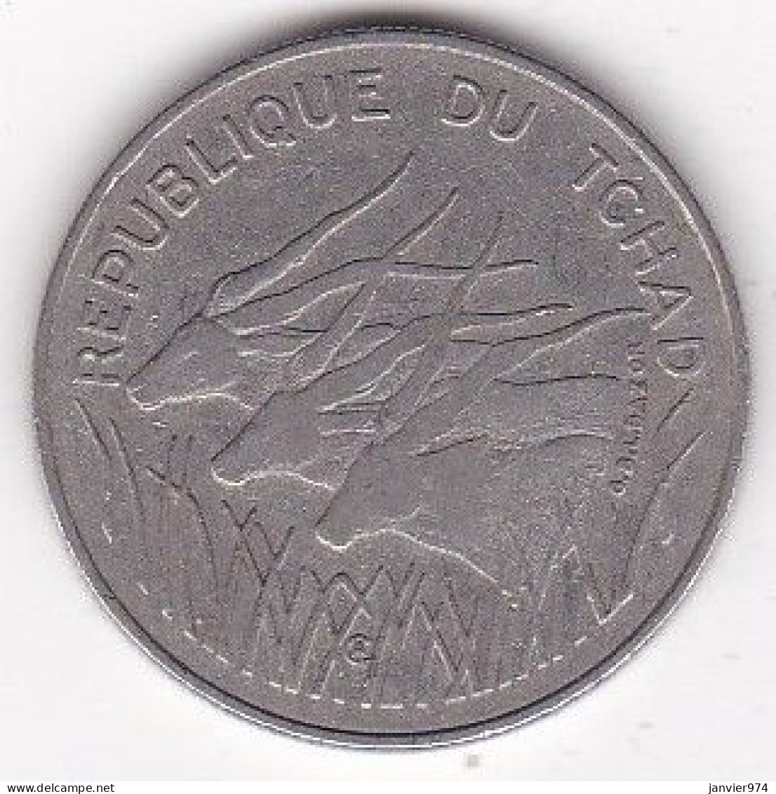République Du Tchad 100 Francs 1971, En Nickel , KM# 2 - Tchad