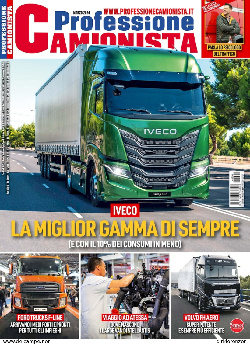 Professione Camionista Magazine Italy 2024 #293 Iveco Ford Trucks Volvo FH Aero - Unclassified