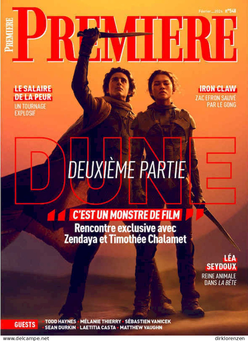 Premiere Magazine France 2024 #548 Dune Timothee Chalamet Zendaya  - Unclassified