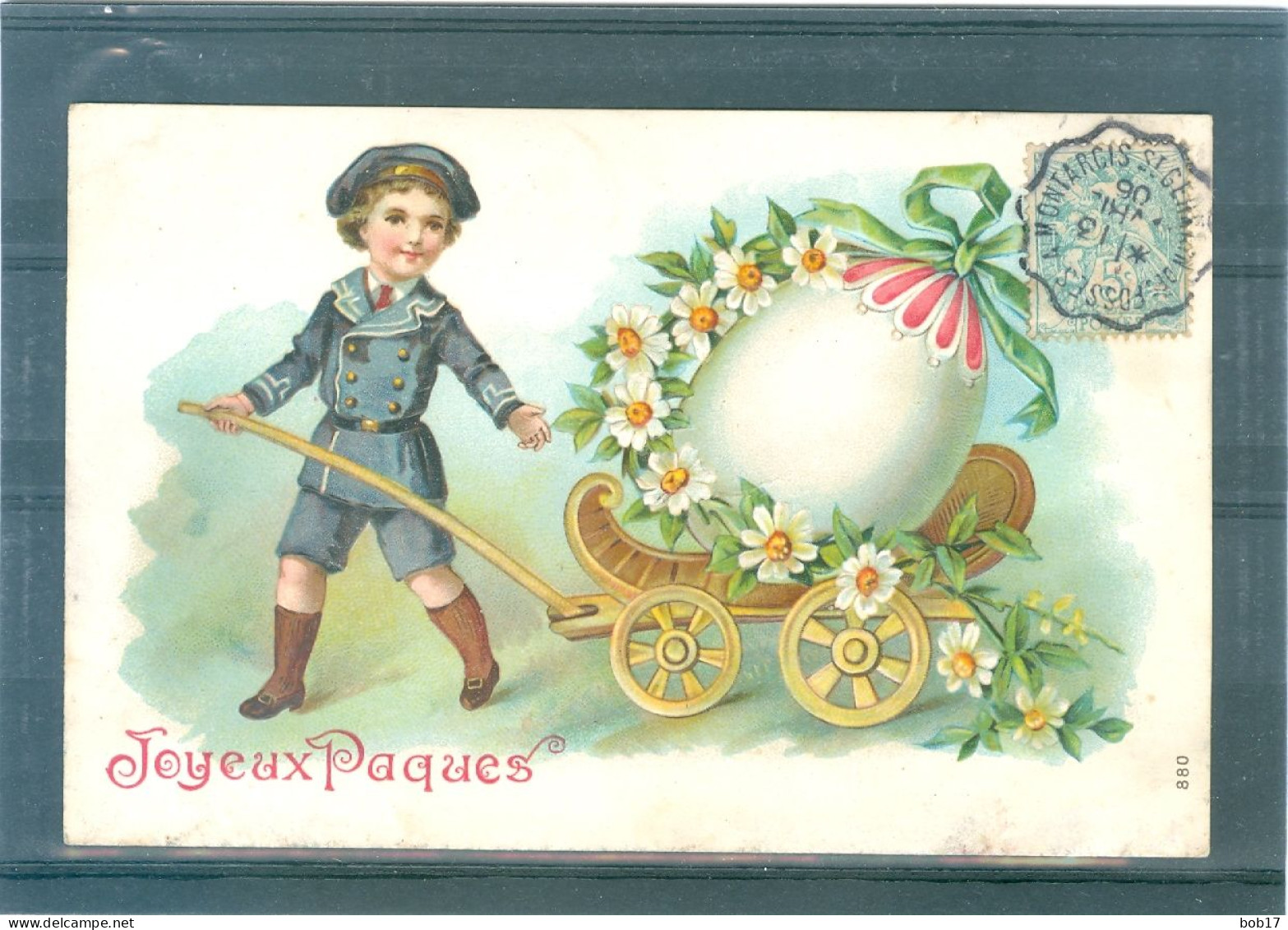 Relief - Gaufrée - Embossed - Prage - Enfants - TBE - Ostern