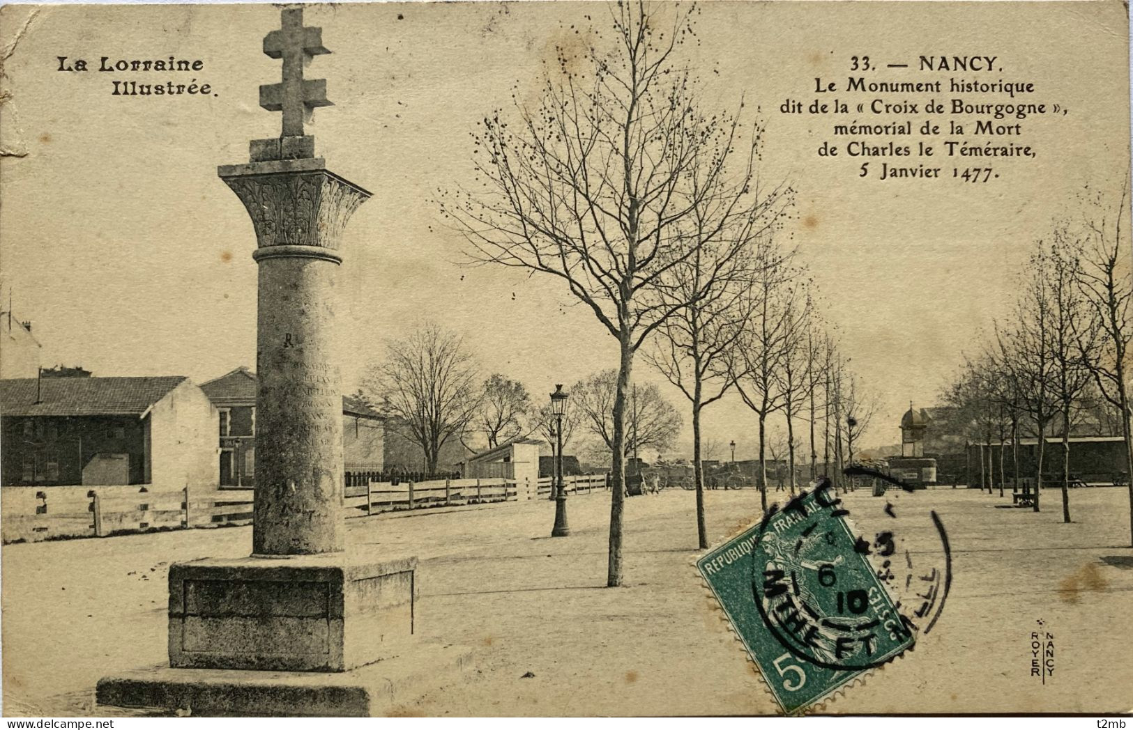 CPA (Meurthe Et Moselle) - NANCY - Le Monument Historique Dit De La "croix De Bourgogne" ... (n° 33) - Nancy