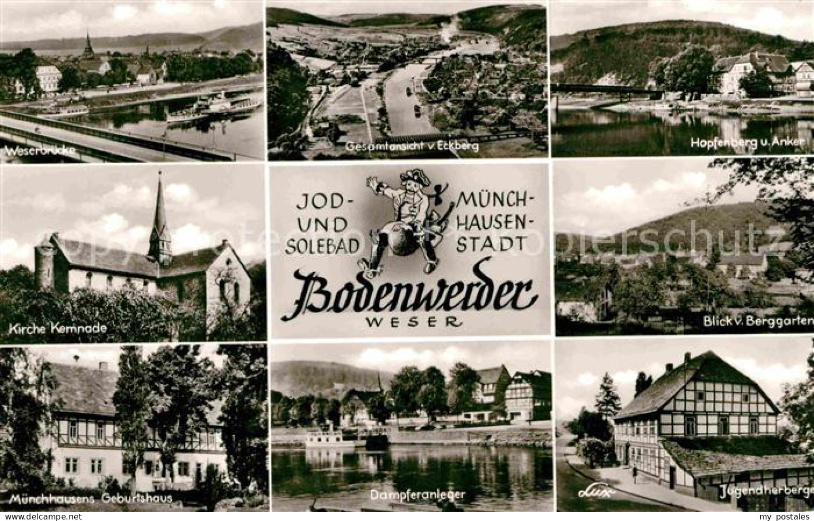 72707479 Bodenwerder Blick Vom Eckberg Hopfenberg Und Anker Muenchhausens Geburt - Bodenwerder