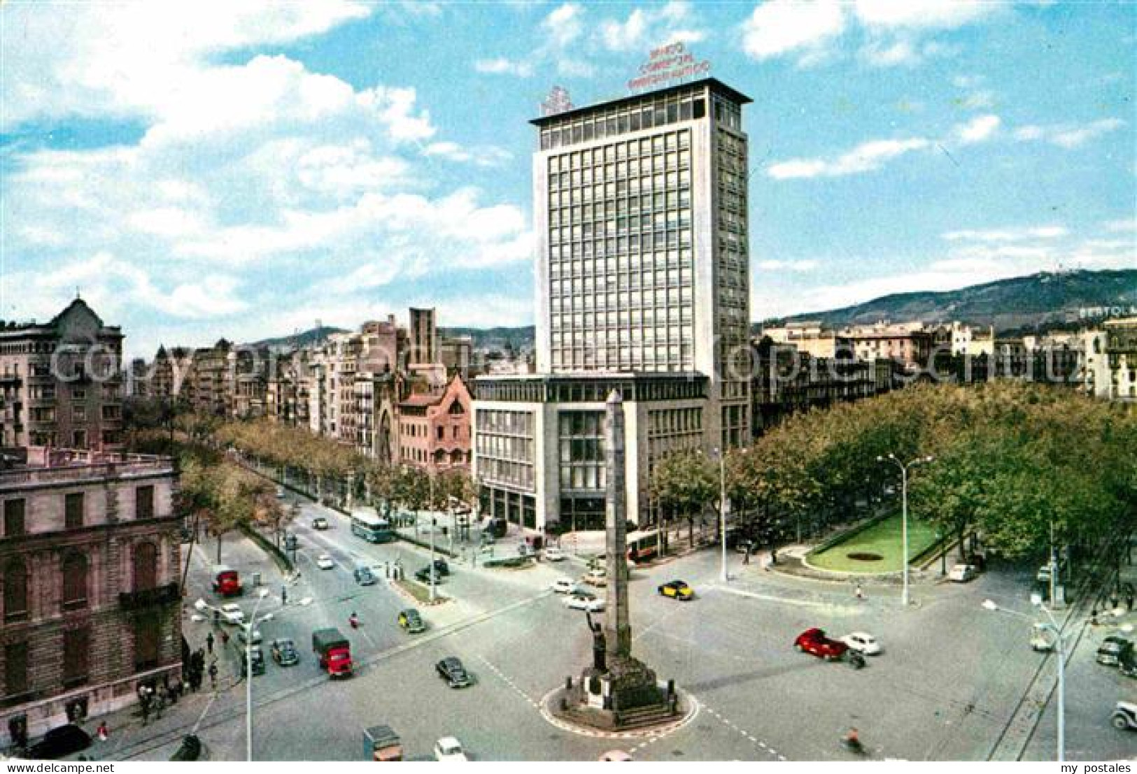 72707335 Barcelona Cataluna Plaza De La Victoria Con Banco Comercial Barcelona - Sonstige & Ohne Zuordnung