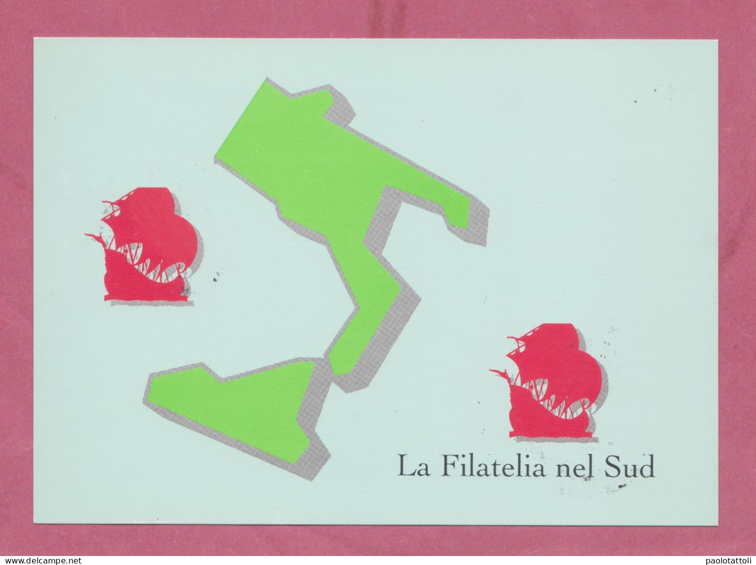 Cartolina Commemorativa- Levante 96. Esposizione Di Filatelia Generale. Gran Premio Del Sud, 23.31-marzo-1996- - Sammlerbörsen & Sammlerausstellungen