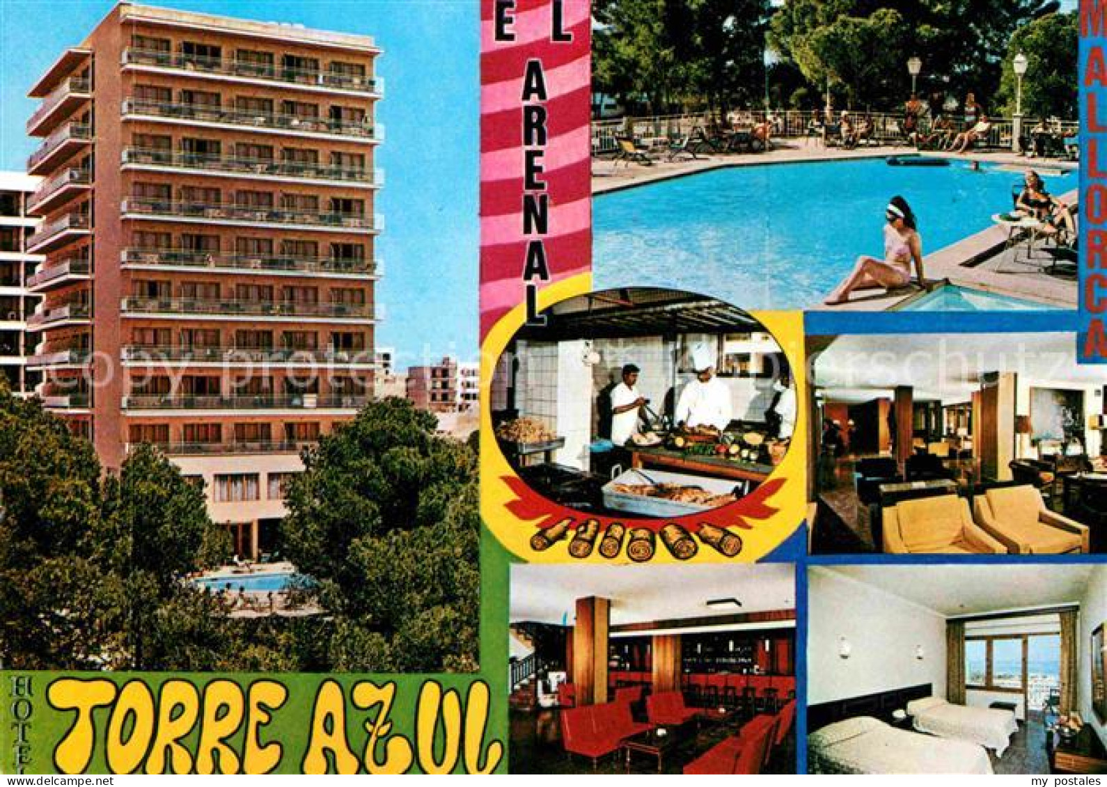 72707326 El Arenal Mallorca Hotel Torre Azul Swimmingpool Gastraeume Zimmer  - Autres & Non Classés