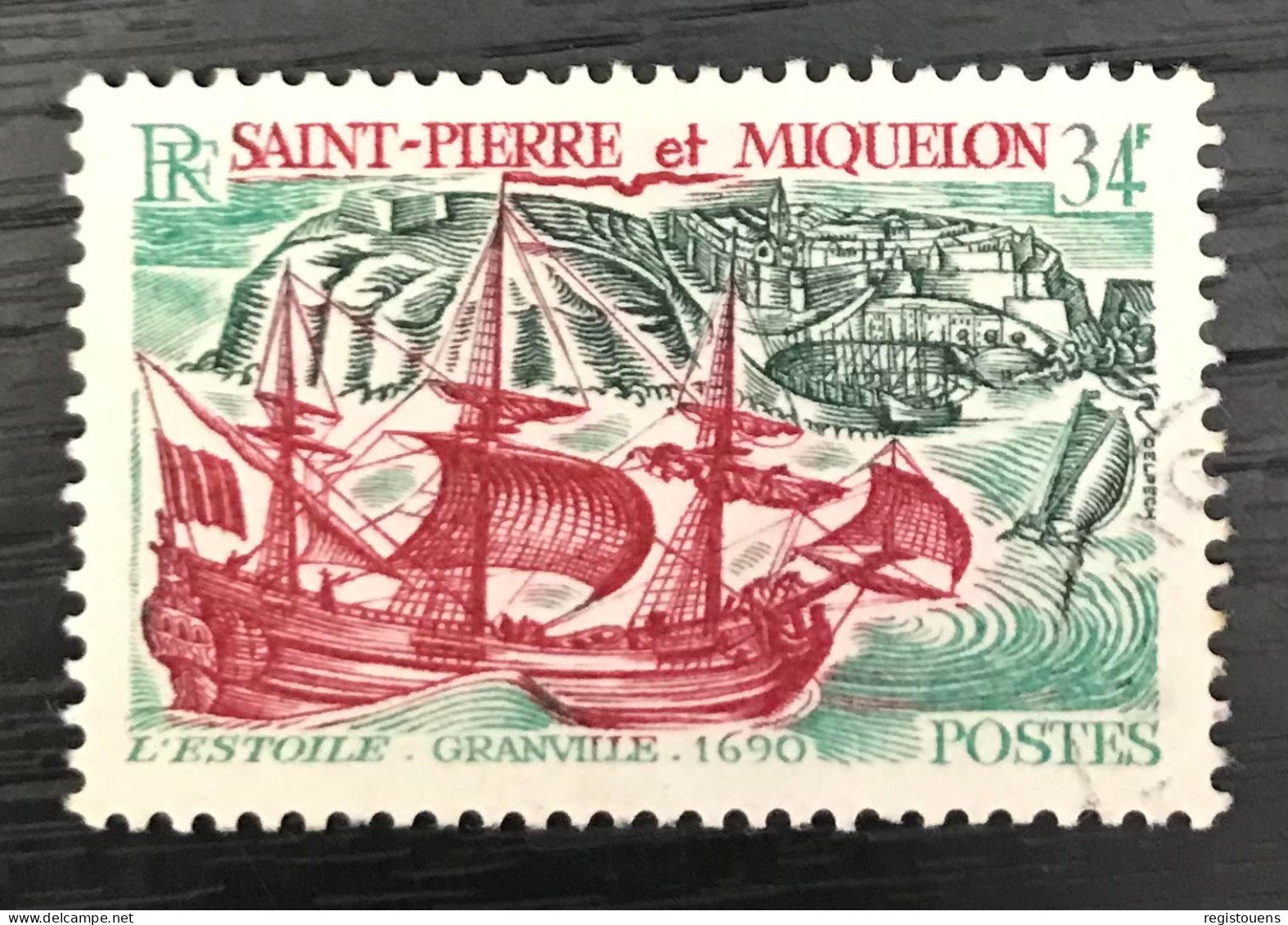 Timbre Oblitéré Saint Pierre Et Miquelon 1969 Yt N° 395 - Gebraucht