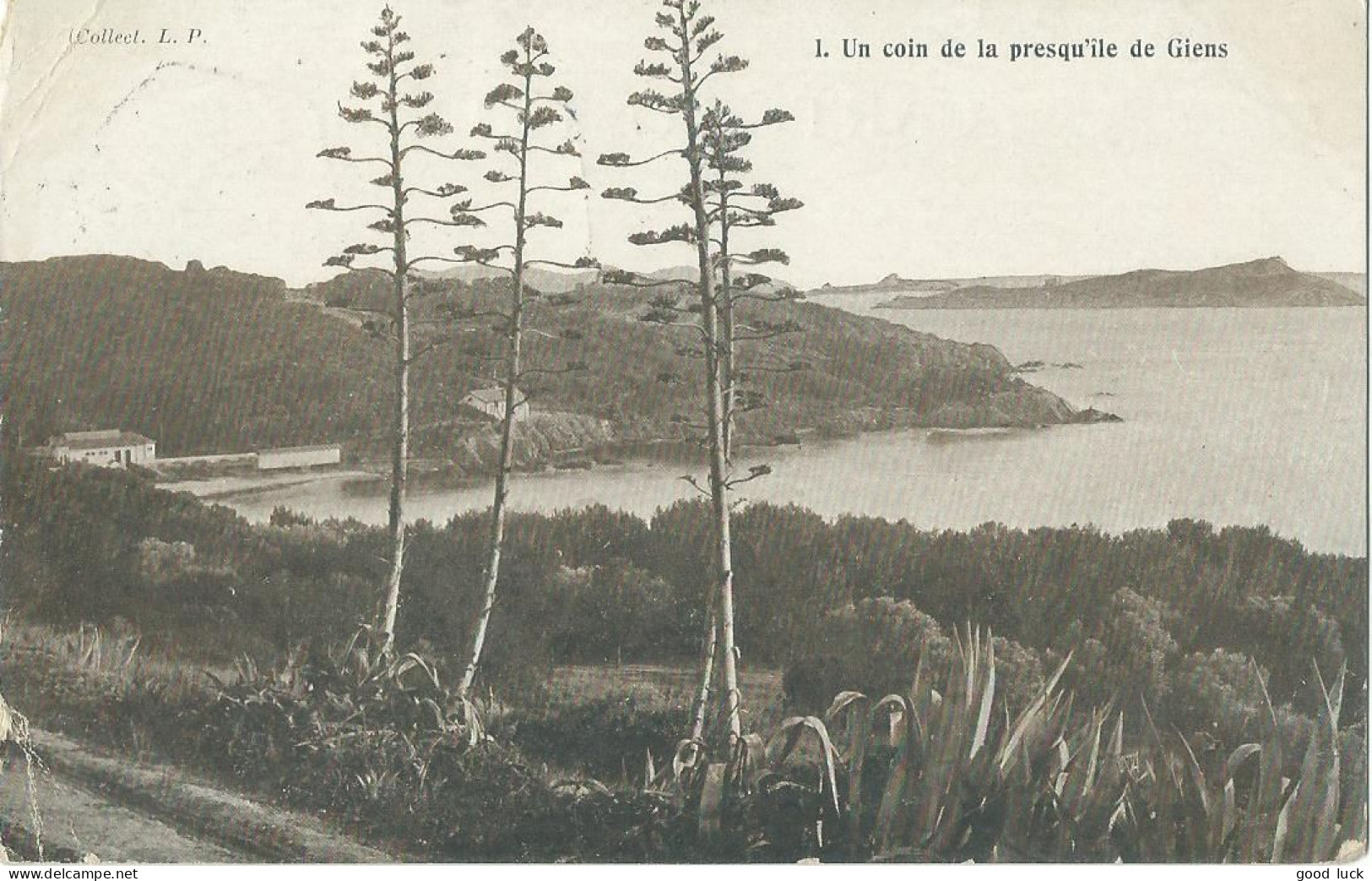 FRANCE CARTE 10c LE MONT DES OISEAUX-HYERES ( VAR ) CROIX DE LORRAINE POUR LIMOGES ( HAUTE VIENNE ) DE 1905 LETTRE COVER - Tijdelijke Stempels