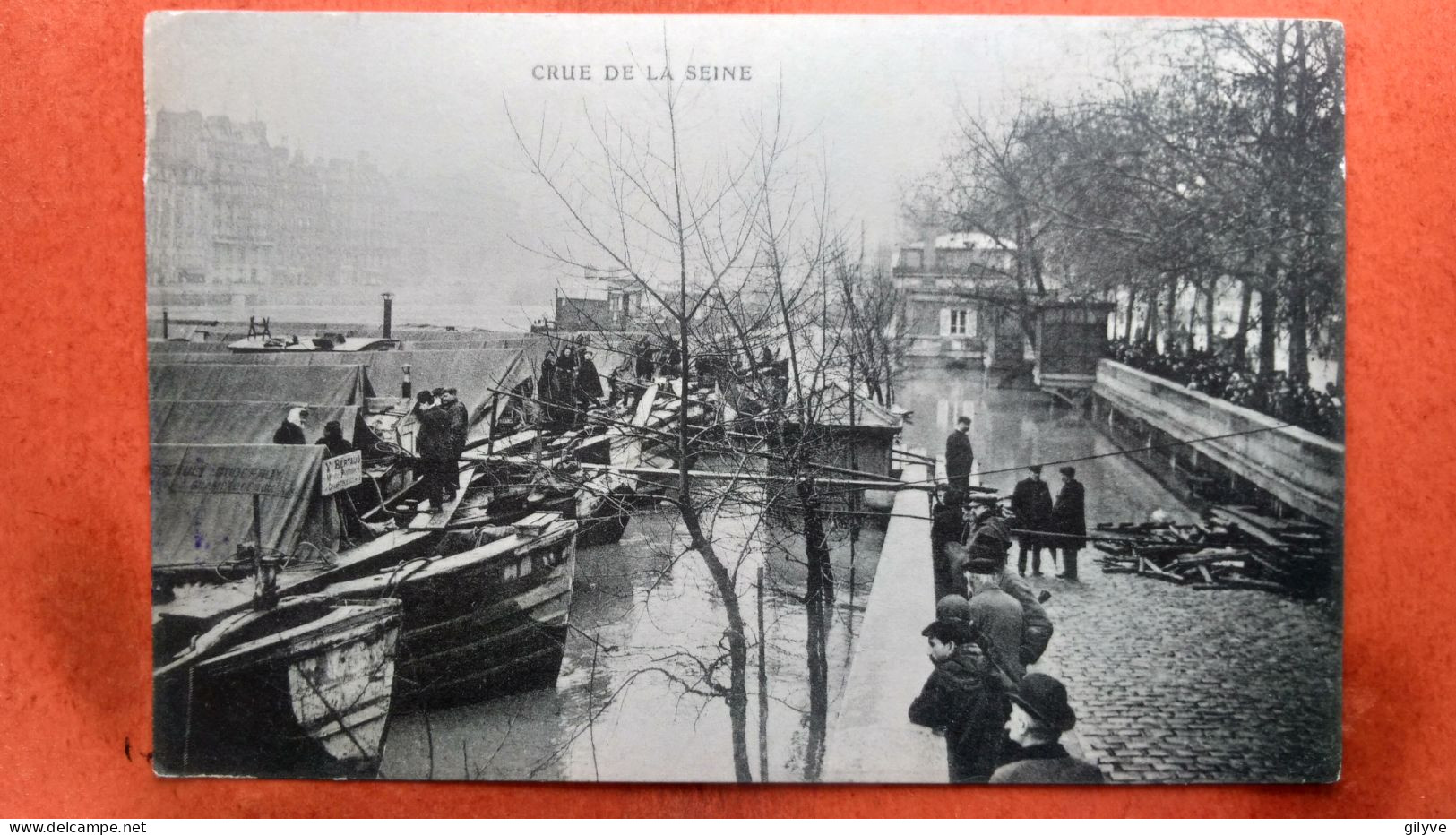 CPA (75) Crue De La Seine. Paris. Lieu à Identifier.  (7A.930) - Alluvioni Del 1910