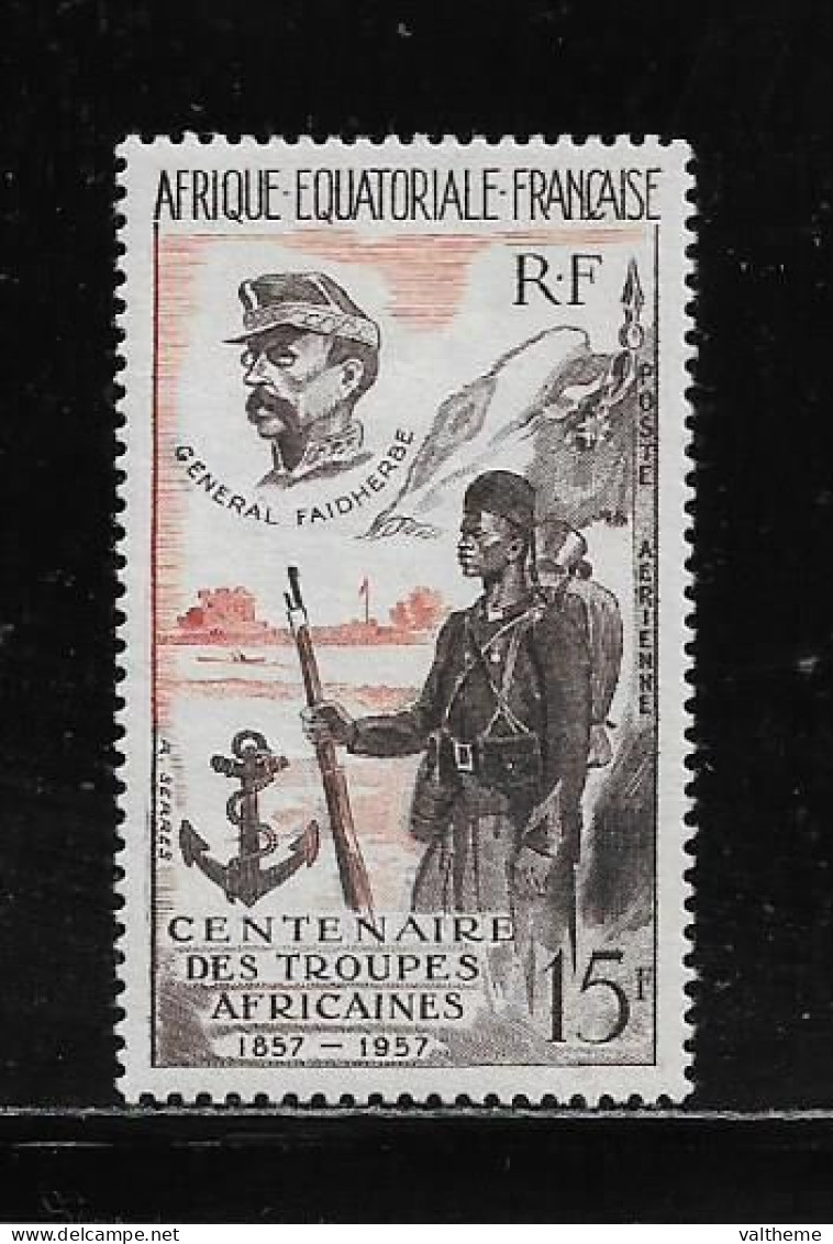 A.E.F.  (  DIV - 626 )   1957   N° YVERT ET TELLIER   POSTE AERIENNE   N° 62    N* - Unused Stamps