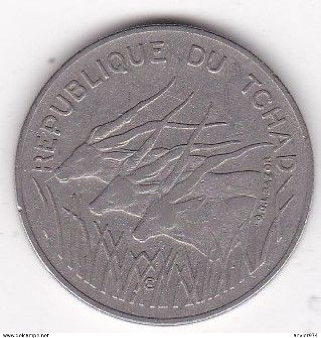 République Du Tchad 100 Francs 1975, En Nickel , KM# 3 - Tchad