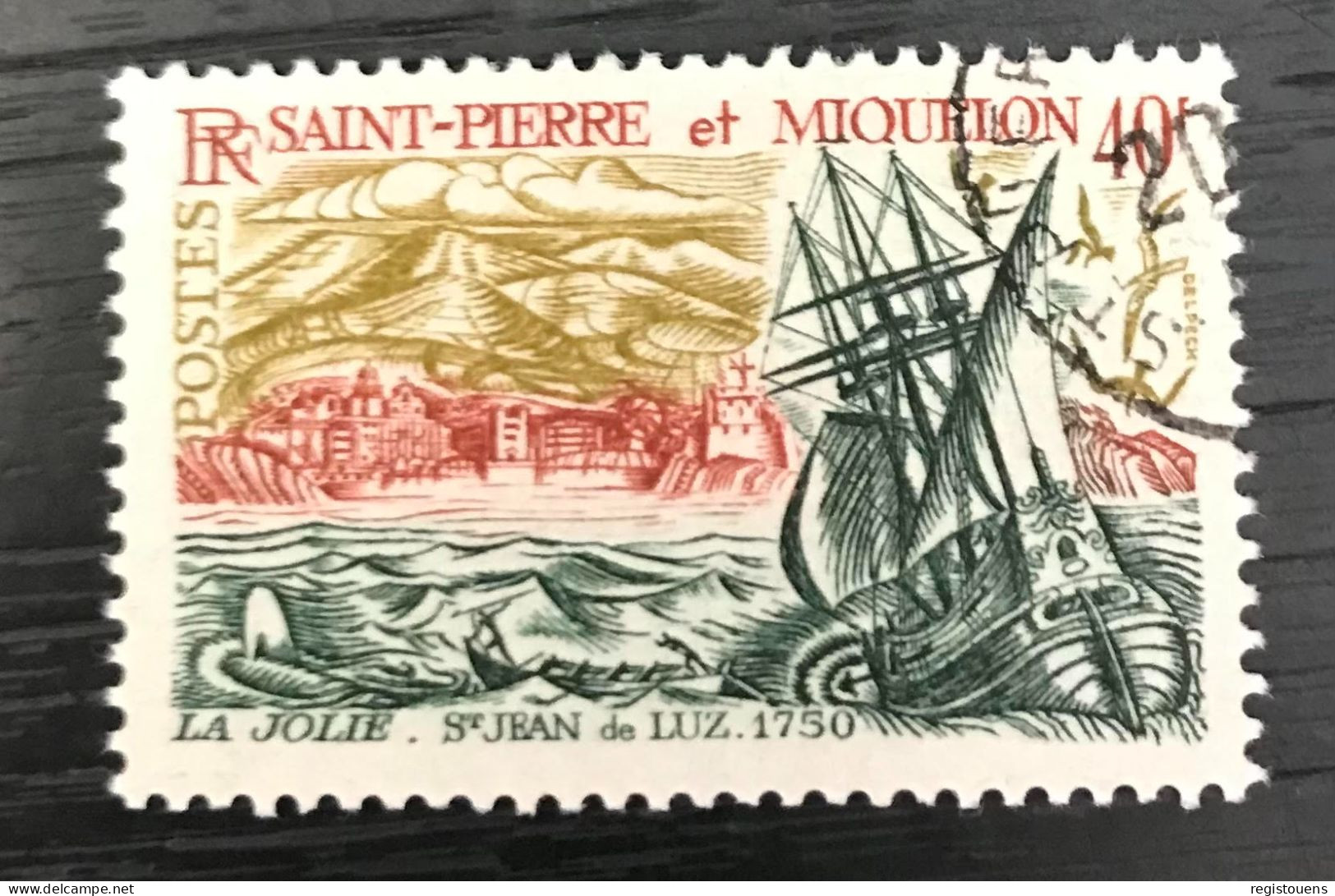 Timbre Oblitéré Saint Pierre Et Miquelon 1969 Yt N° 396 - Oblitérés