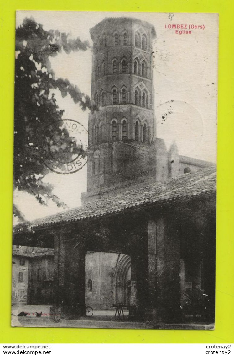 32 LOMBEZ Vers Auch Eglise Mur De PUB BYRRH Et Dubonnet à Gauche Poules VOIR DOS En 1931 - Auch
