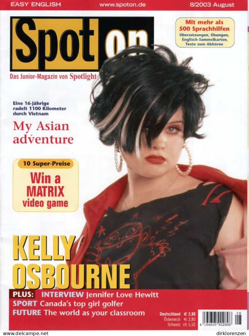 Spot On Magazine Germany 2003-08 Kelly Osbourne - Non Classés