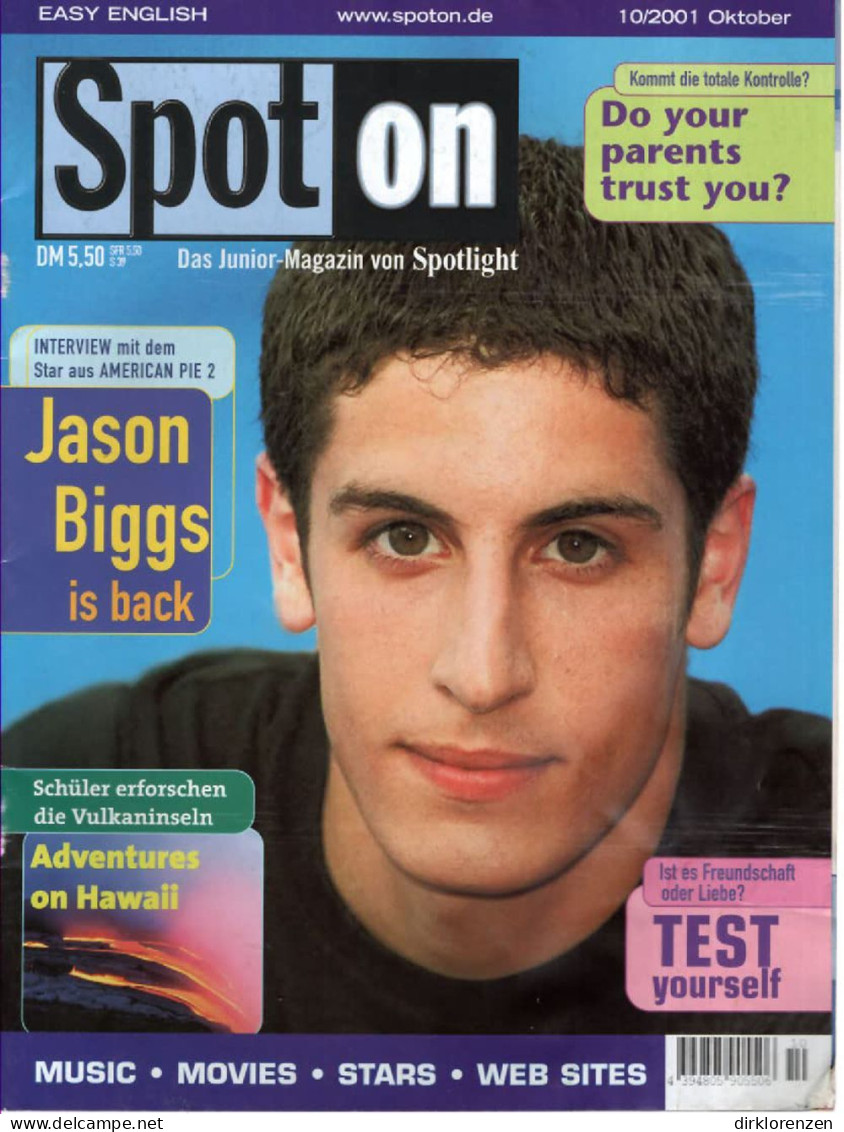 Spot On Magazine Germany 2001-10 Jason Biggs - Non Classés