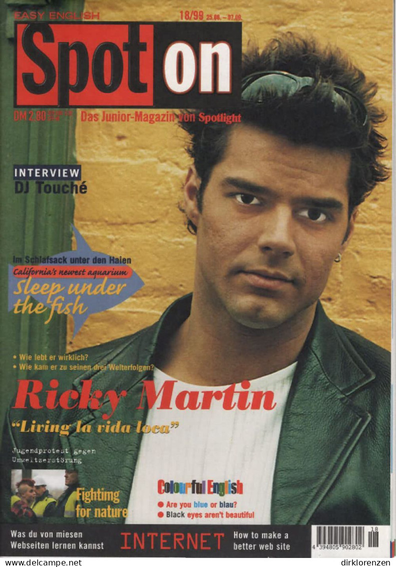 Spot On Magazine Germany 1999-18 Ricky Martin - Non Classés