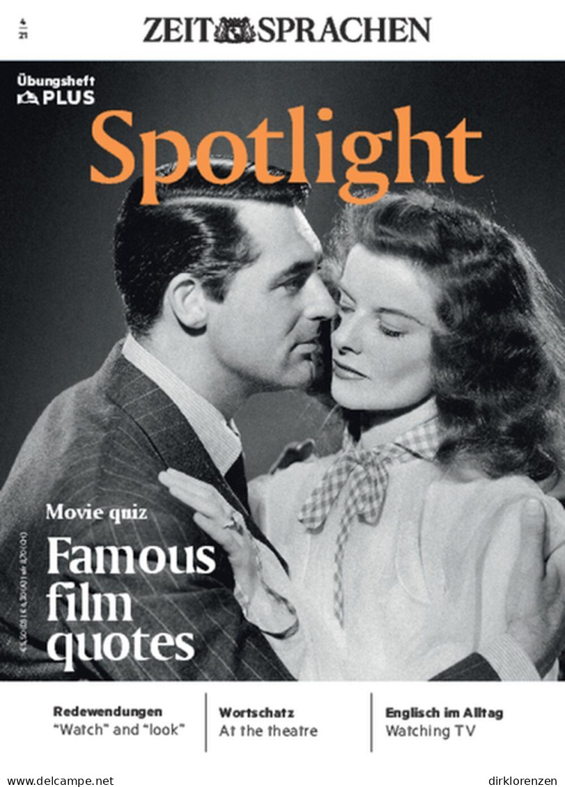Spotlight Plus Magazine Germany 2021-04 Katharine Hepburn Cary Grant  - Non Classés
