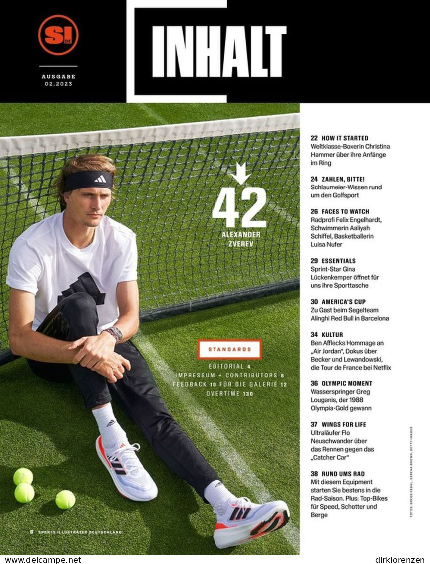 Sports Illustrated Magazine Germany 2023-02 Alexander Zverev - Ohne Zuordnung