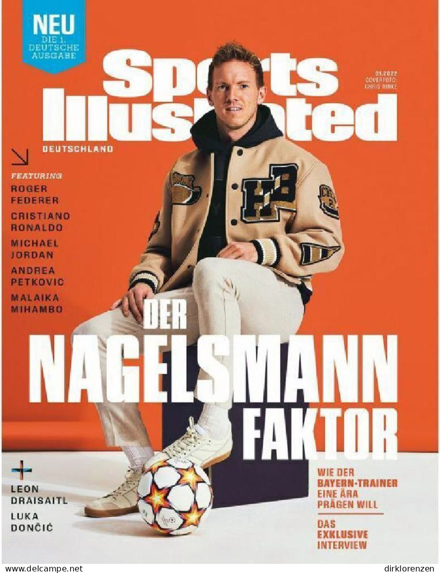 Sports Illustrated Magazine Germany 2022-01 Nagelsmann Ronaldo Federer Rodgers Doncic  - Ohne Zuordnung