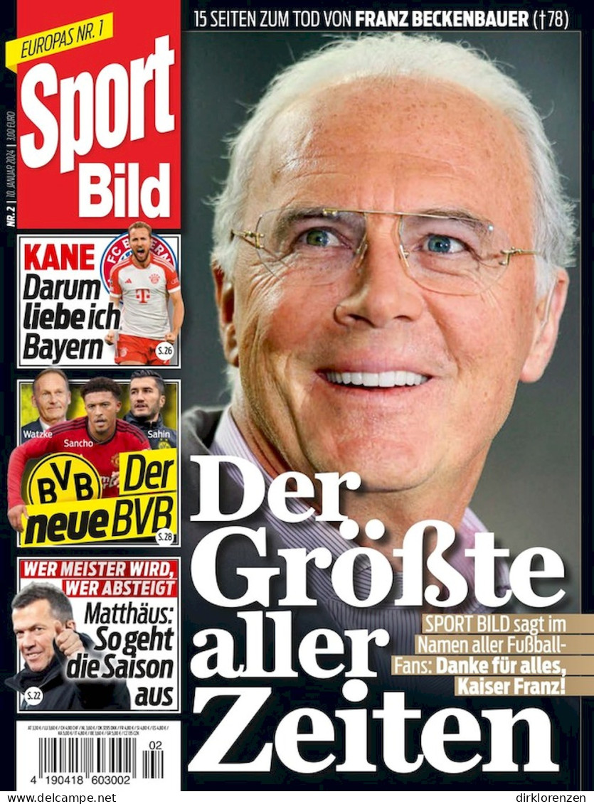 Sport Bild Magazine Germany 2024-02 Franz Beckenbauer - Ohne Zuordnung