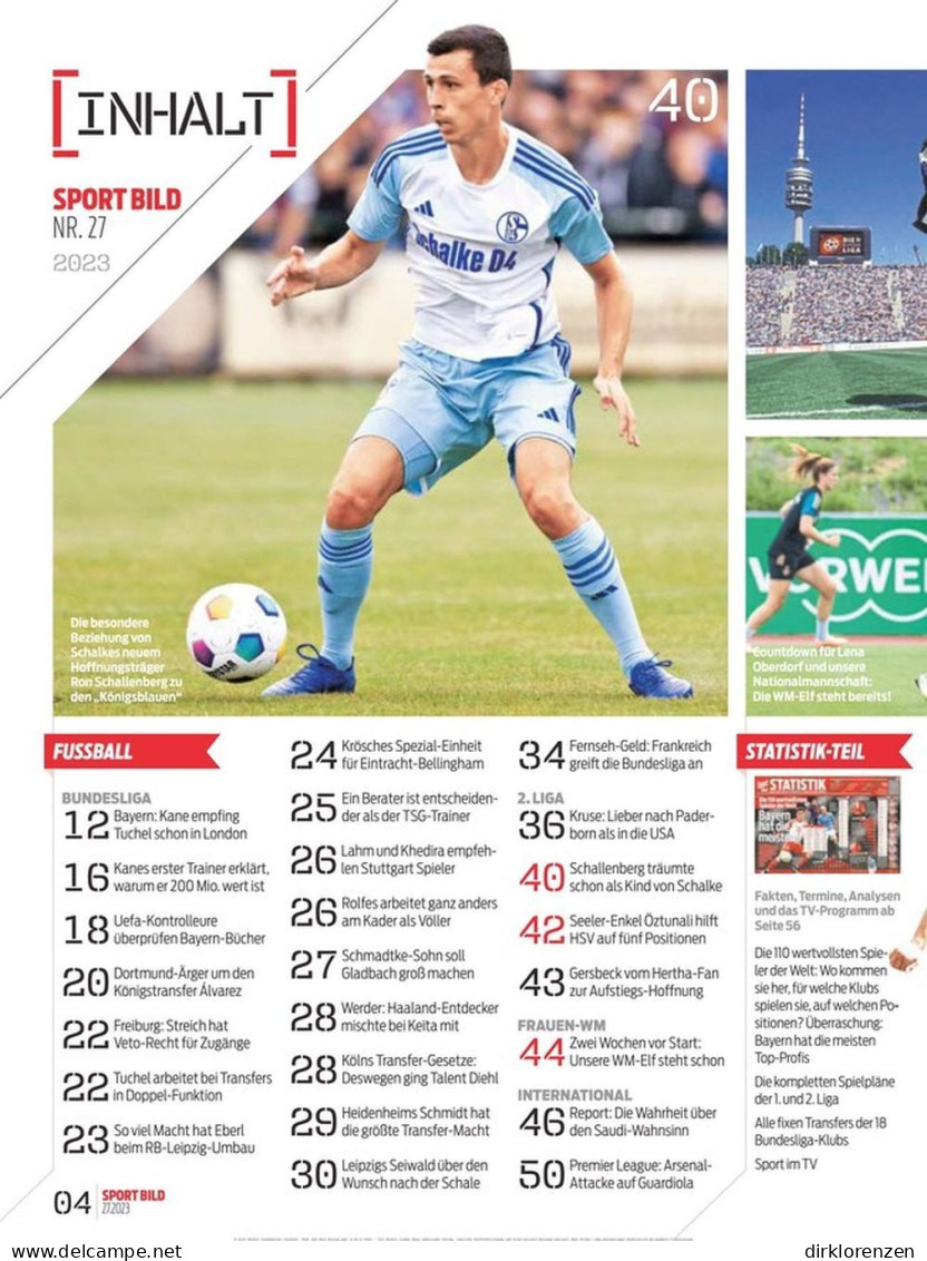 Sport Bild Magazine Germany 2023-29 Harry Kane Boris Becker Ronaldo Benzema - Ohne Zuordnung