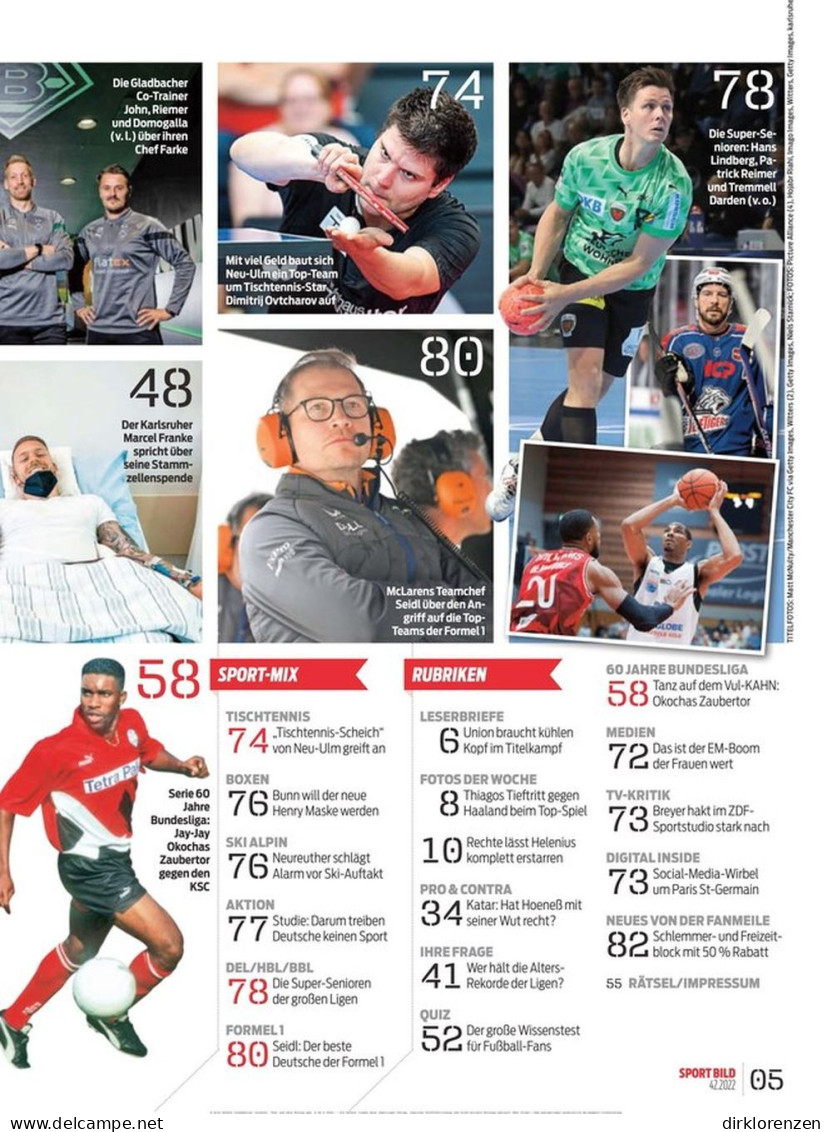 Sport Bild Magazine Germany 2022-42 Haaland Völler  - Unclassified