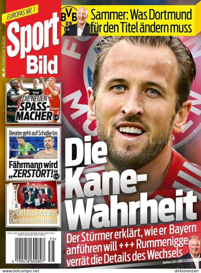 Sport Bild Magazine Germany 2023-35 Harry Kane  - Unclassified