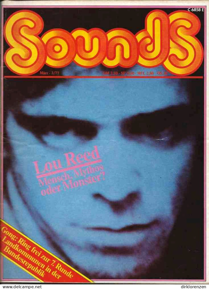 Sounds Magazine Germany 1977-03 Lou Reed Eloy Kraftwerk Gong Shel Silverstein - Ohne Zuordnung