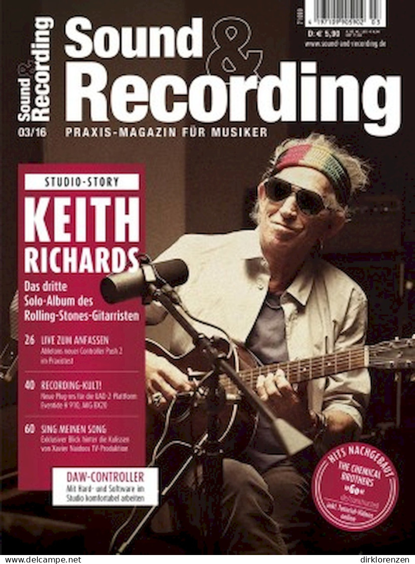 Sound & Recording Magazine Germany 2016-03 Keith Richards - Ohne Zuordnung