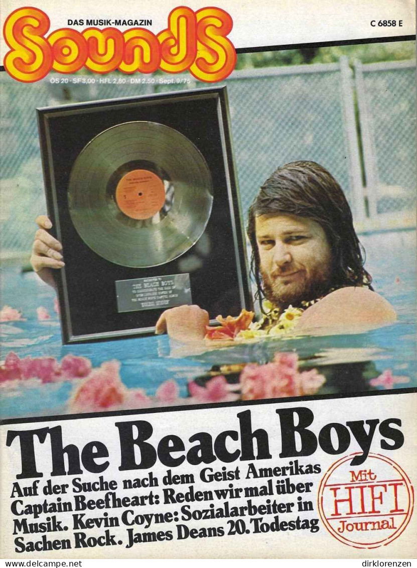 Sounds Magazine Germany 1975-09 The Troggs James Dean The Beach Boys Alexis Korner - Unclassified