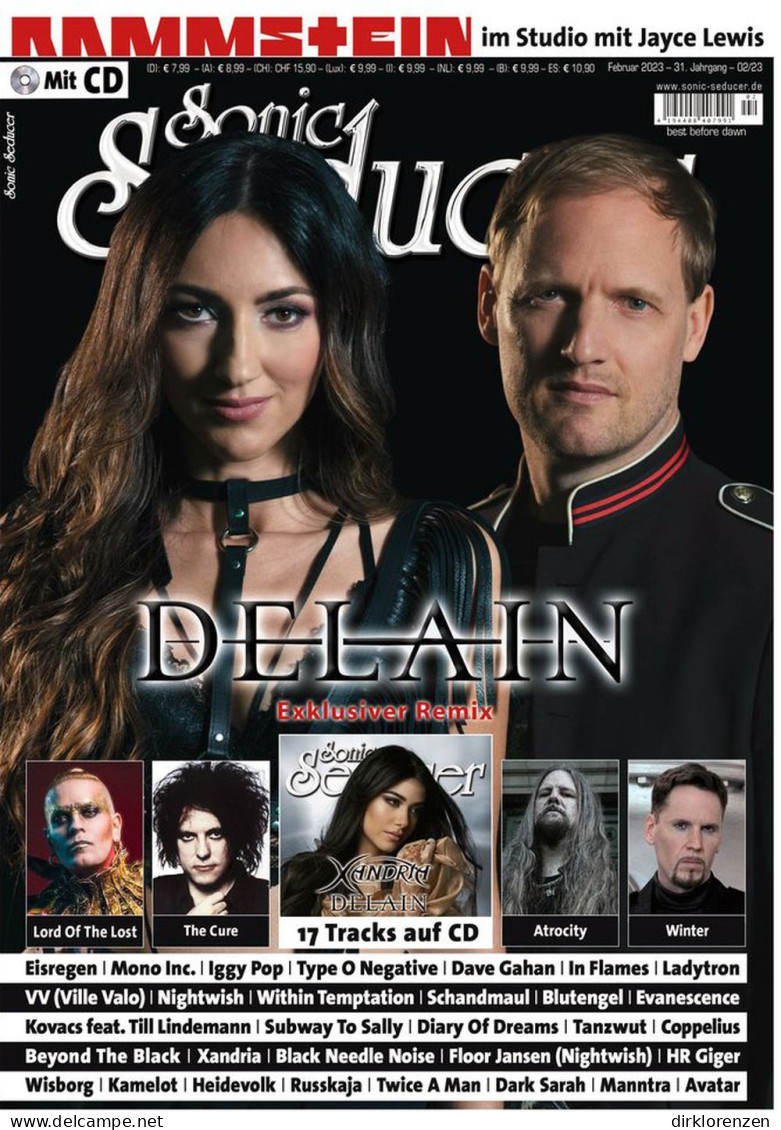 Sonic Seducer Magazine Germany 2023-02 Delain The Cure Rammstein Lord Of The Lost - Unclassified