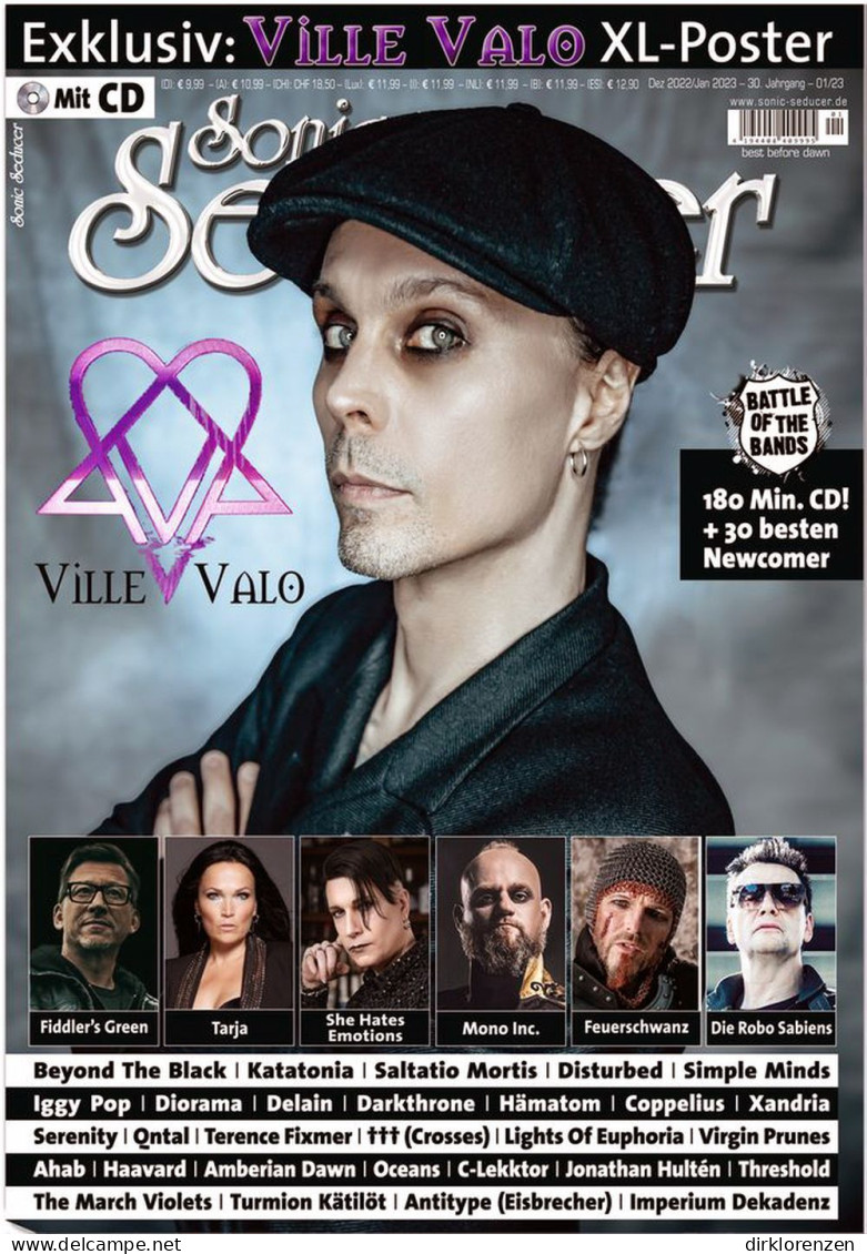 Sonic Seducer Magazine Germany 2022-12+01 Ville Valo HIM She Hates Emotions - Zonder Classificatie