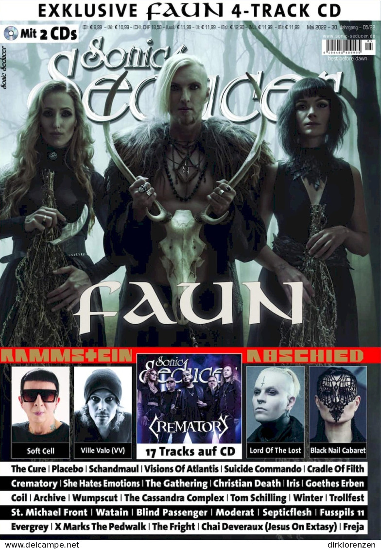 Sonic Seducer Magazine Germany 2022-05 Faun Rammstein The Cure Soft Cell Placebo - Zonder Classificatie