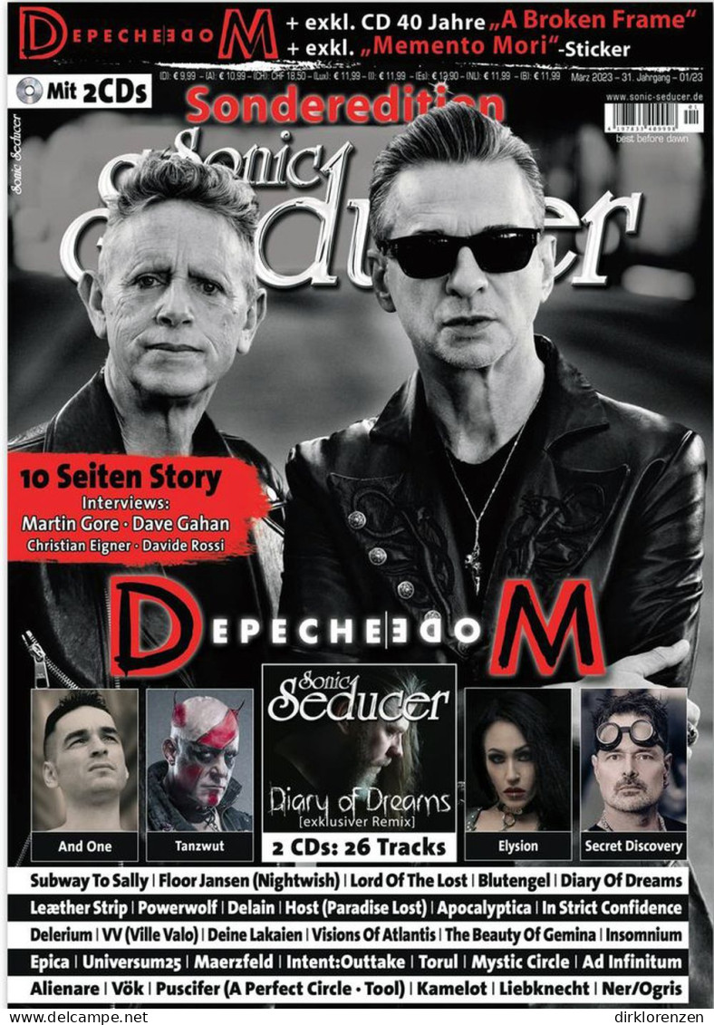 Sonic Seducer Magazine Germany 2023-03 Depeche Mode And One Elysion Tanzwut - Zonder Classificatie