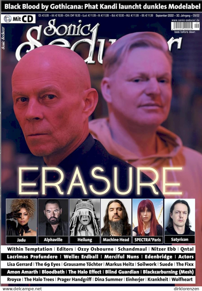 Sonic Seducer Magazine Germany 2022-09 Erasure Alphaville Lacrimas Profundere Within Temptation - Unclassified